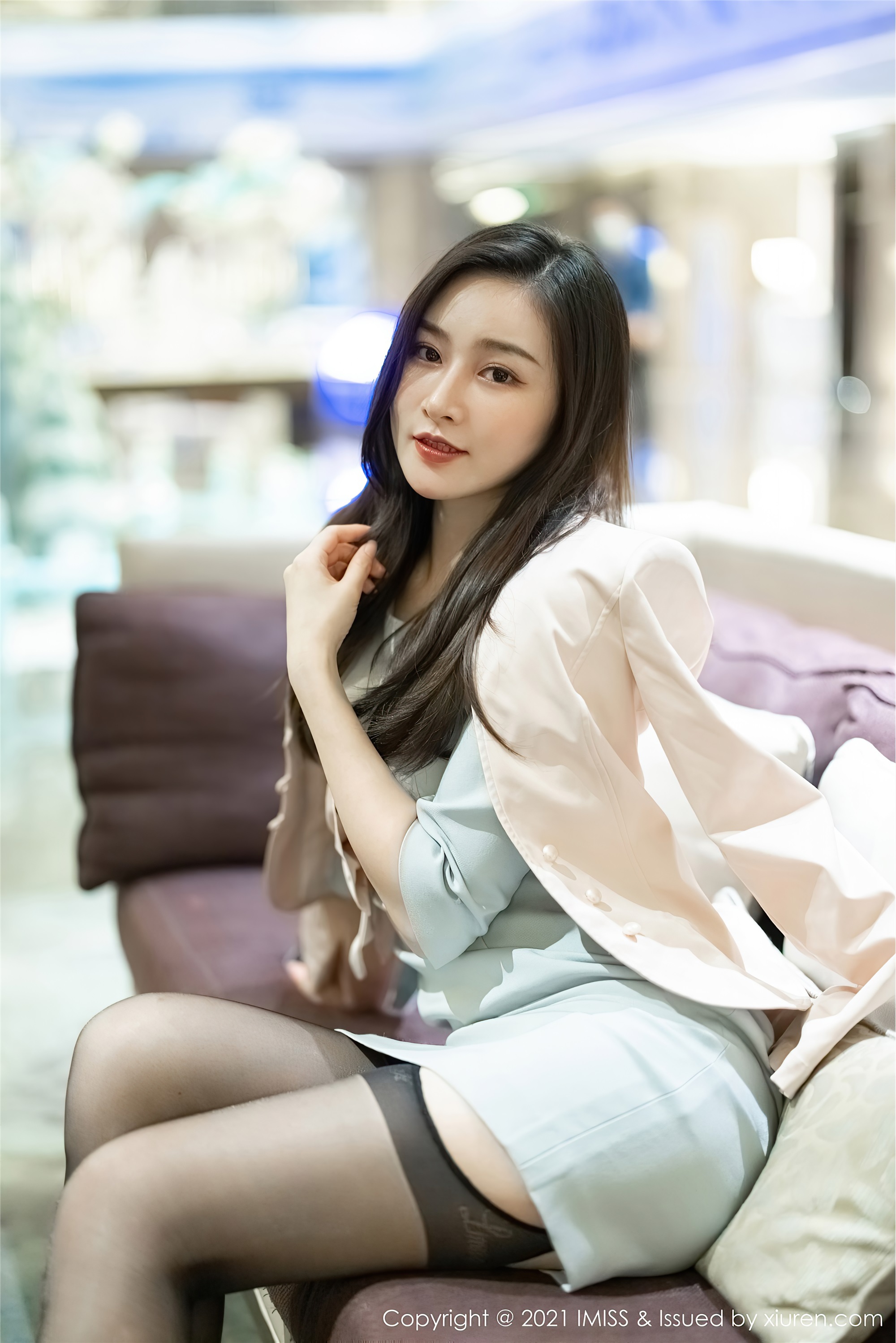 IMISS爱蜜社  2021.02.19 VOL.552 Vanessa 吊袜 黑丝